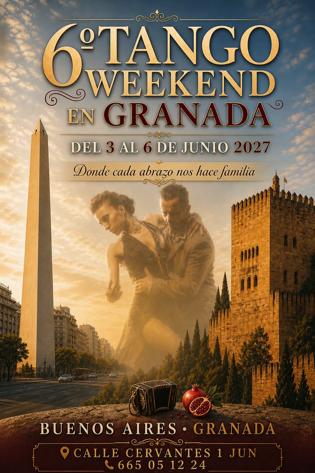 6.º Tango Weekend Granada - 3 al 6 de junio de 2027
