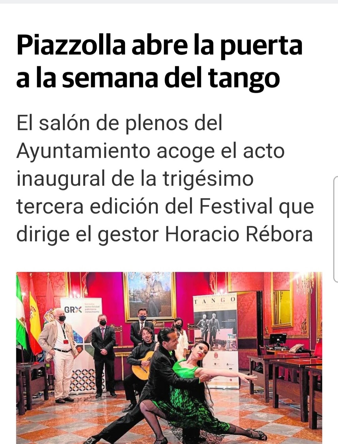 Piazzolla abre la puerta a la semana del tango